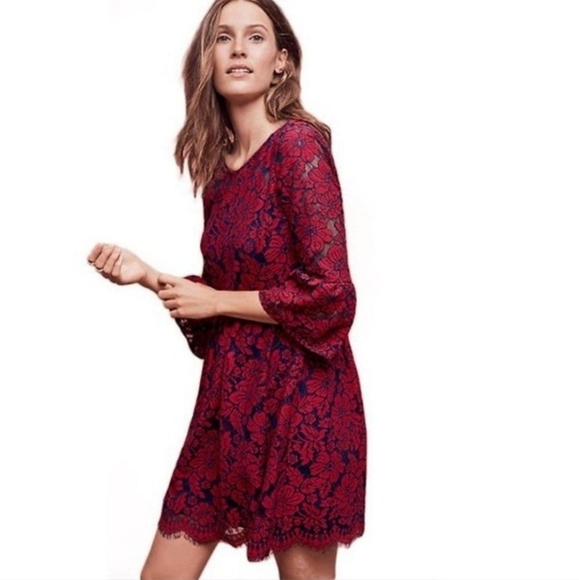 Anthropologie Dresses & Skirts - Anthropologie Tava Lace Swing Dress by Tracy Reese size 0